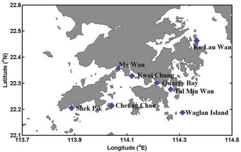 The Locations Of The Tide Gauge Stations Download Scientific Diagram