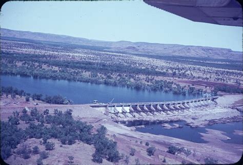 Aerial Circa 1963 Ord River Diversion Dam Near Completion A Photo On