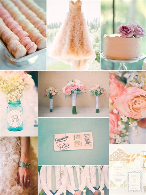 Romantic Wedding Color Palette Peach Pink Lilac And Sage