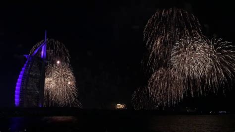 Fireworks New Years 2020 31st Night In Burj Al Arab Jumerha Dubai Uae