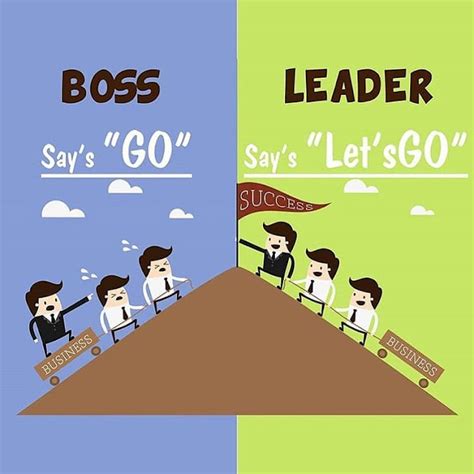 boss vs leader creative diy