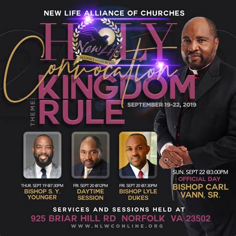 New Life Alliance Of Churches 2019 Holy Convocation 19 Sep 2019