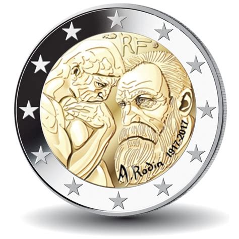Auguste Rodin 2 Euro Coin 2017 France France 2 Euro Coins Coins