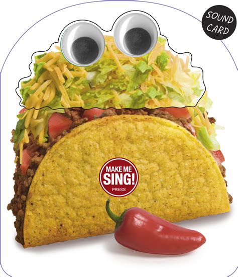 Funny Singing Mexican Taco Birthday Sound Card Noisy Inventions