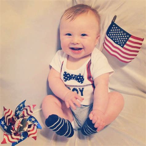 My Fourth Of July Baby Babys First Independence Day Outfit