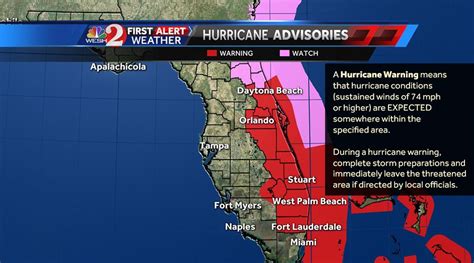 In florida, hurricane warnings have been hoisted from boca raton to the volusia/brevard county line in florida. Hurricane Warnings now in place for parts of Central Florida, including Orlando | WESH 2 News ...