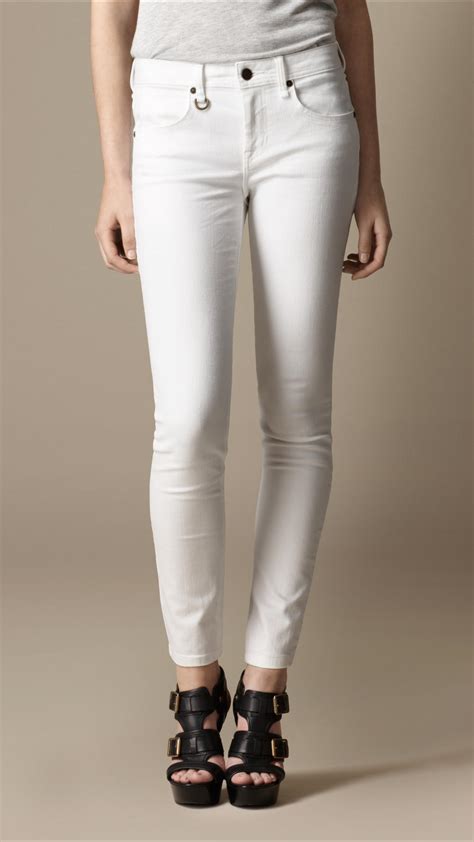 Burberry Westbourne White Skinny Fit Jeans Lyst