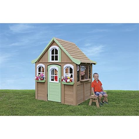 We were able to turn a corner of our patio into the perfect wooden playhouse for our kids the kids spend hours in the sandbox, host club meetings in the clubhouse, and climb all over the wooden playhouse. Big Backyard Forestview Wooden Playhouse by KidKraft ...