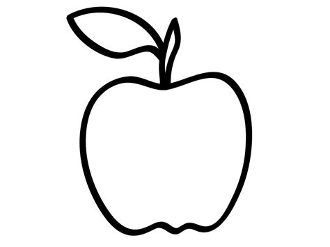 • trace apple onto white construction paper and cut out (click on template tab for apple) •place in bottom free printable apple tree pattern. Free apple tracing stencil | Apple clip art, Apple ...