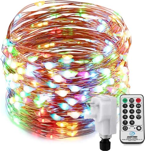 20m 200 Led Copper Wire Fairy Lights With Plug Nexvin Waterproof