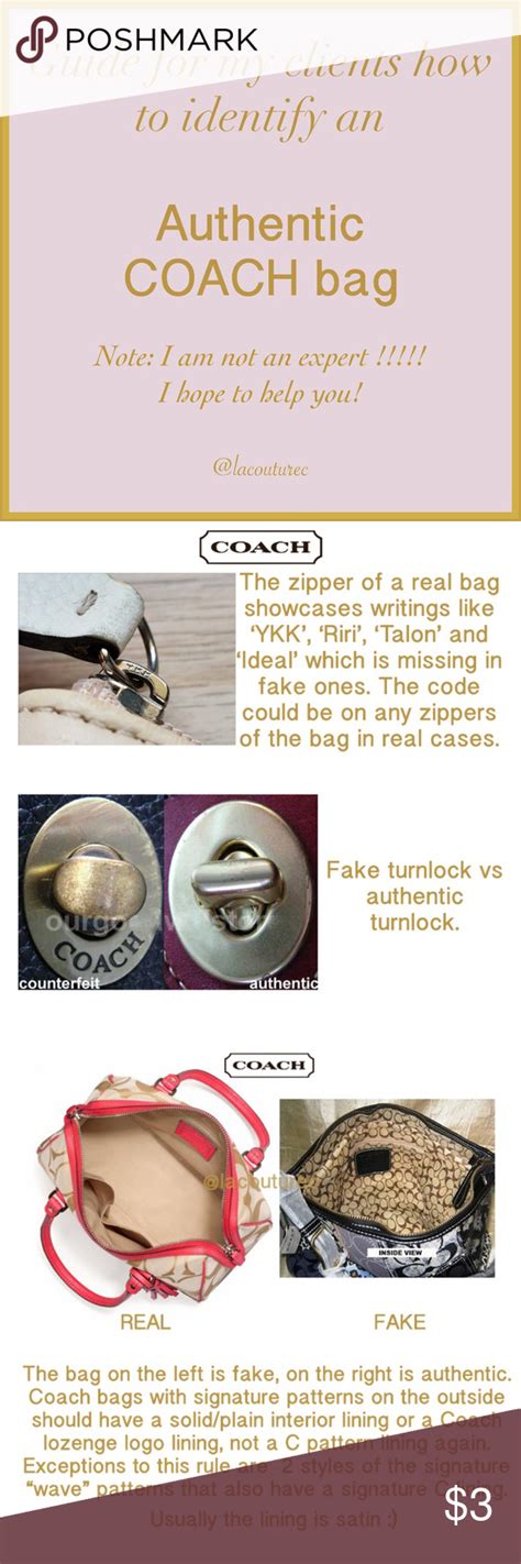 It may not be the original vintage tag my bag. Coach Real vs Fake Bag Check the Pic's | Coach, Fake, Bags