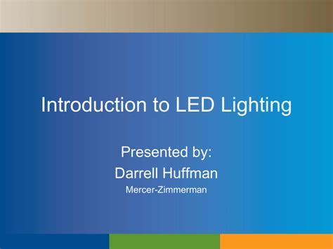 Introduction To Led Lighting