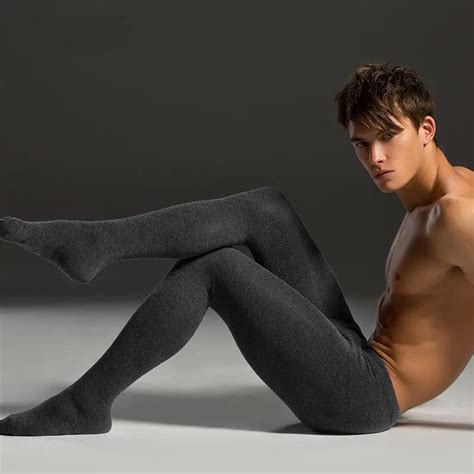 Quality Goods Mens Thermal Underwear Socks Leggings Solid Color Long Johns Slim Low Rise Sexy