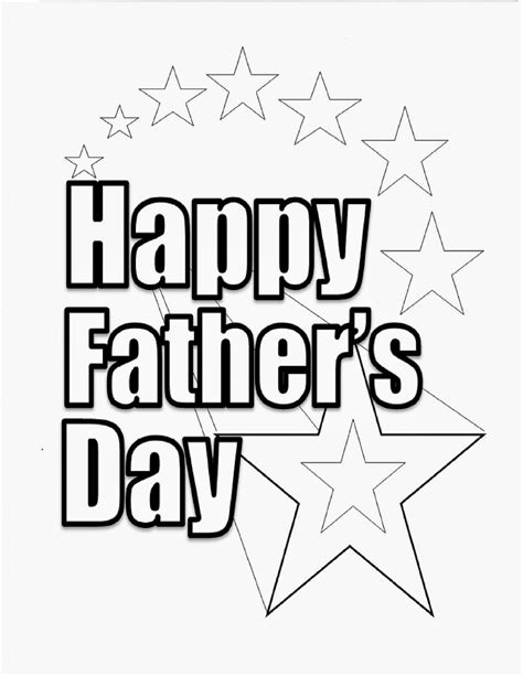 22 Fathers Day Coloring Pages PNG