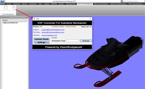 Convert Or Export Navisworks File To Dxf File Vision Workplace