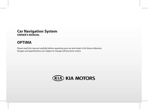 Kia Optima Owners Manual Pdf Download Manualslib