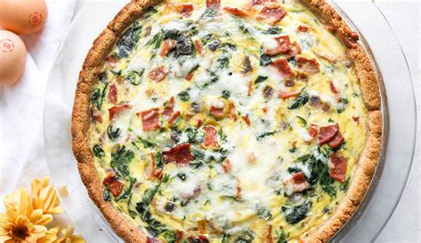 Healthy Spinach Bacon Quiche Egglands Best