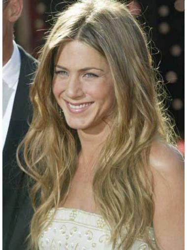 Popular Blonde Wavy Long Jennifer Aniston Wigs Celebrity Wigs Human Hair