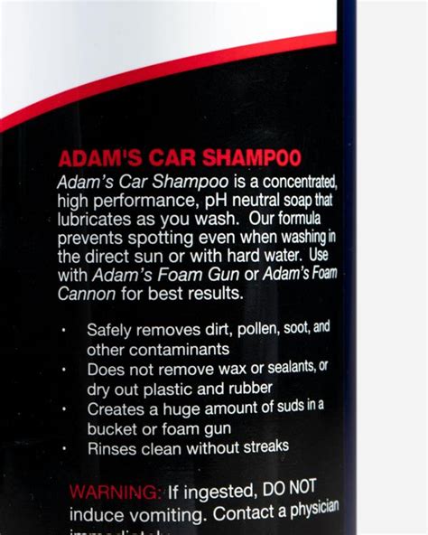 20% off orders over $100* + free ground shipping** Adam's Polishes Car Wash Shampoo | Ph Neutral Car Care ...