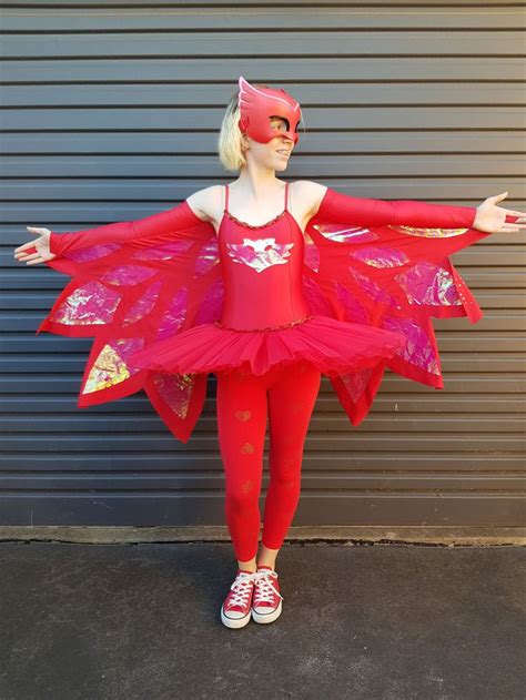 Easy Diy Pj Masks Owlette Wings Superhero Dress Up Owlette Costume