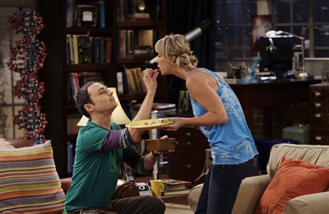X The Big Bang Theory Sheldon Penny Attention Grooming Kaley Cuoco Jim Parsons