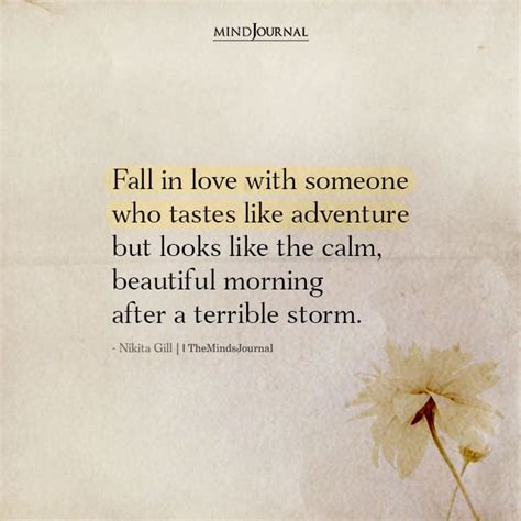 Fall In Love With Someone Nikita Gill Quotes