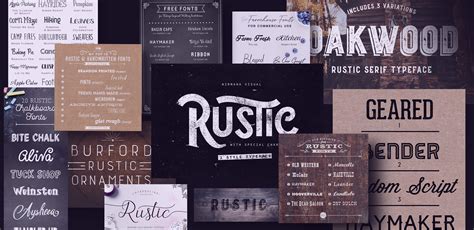 50 Rustic Fonts Collection 2021 Best Rustic Fonts