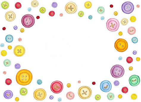 Premium Vector Many Different Colorful Sewing Buttons On White Background