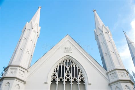 White Church Stock Photo Image Of Tower Summer Architecture 8264552