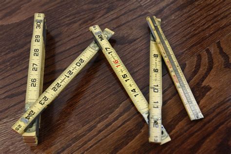 Vintage Wooden Measuring Stick Lufkin X46 Wood Measuring Etsy