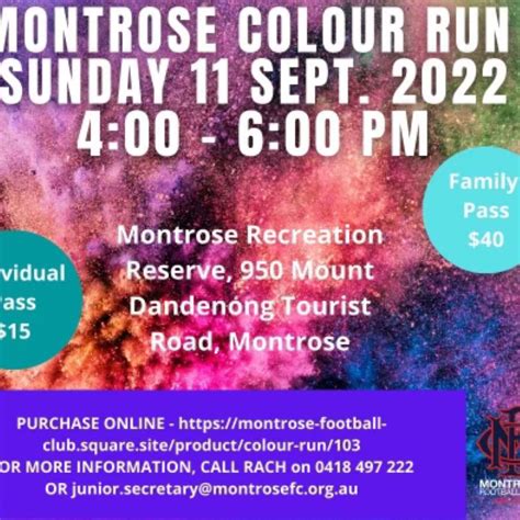 Colour Run | Montrose Football Club