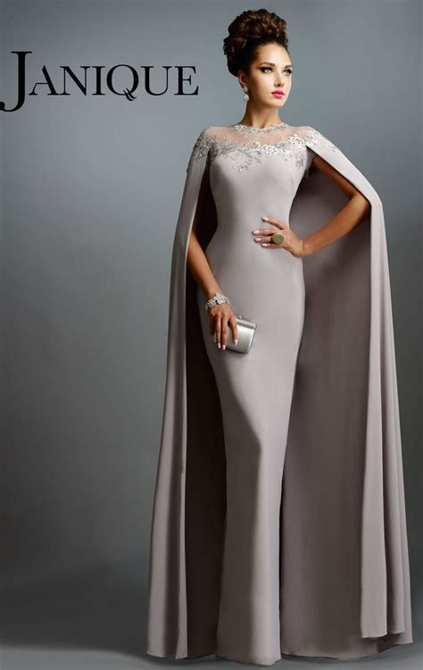 hot sale designer lace silver janique evening dresses 2015 long formal dress