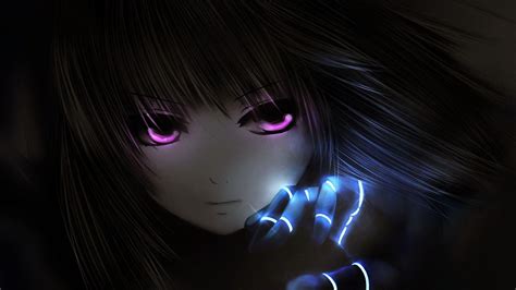 Foto Anime Girl Dark Background 1920x1080 Wallpaper Imagesee