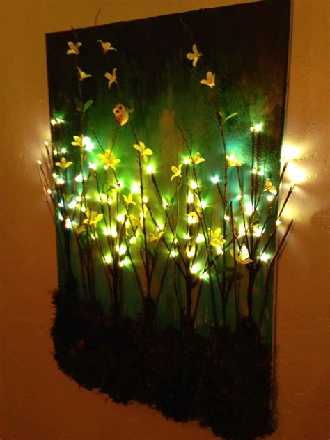 Candles, fireworks, sun, lights, christmas tree, etc. Enhance the Appearance Of Your Room Using Light Wall Art ...