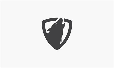 Wolf Shield Vector Illustration On White Background 4640574 Vector
