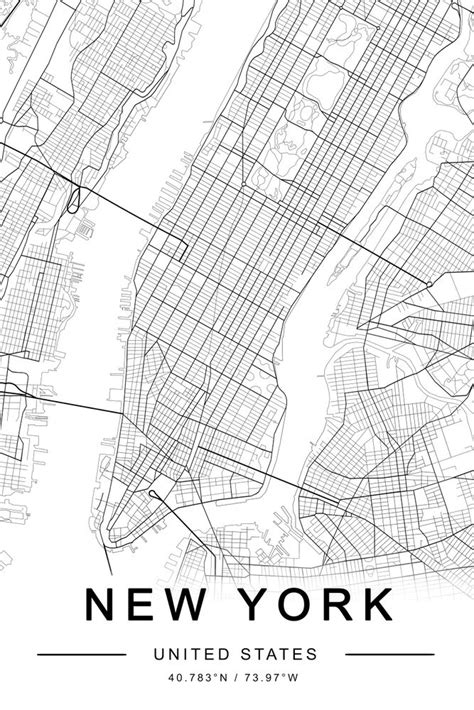 Explore The Beautiful Manhattan With This New York City Map Art Print