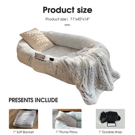 Yaem Human Dog Bed 71x45x14 Dog Beds For Humans Size Fits You And