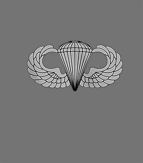 Basic Parachutist Badge Airborne Jump Wings Us Army Digital Art By