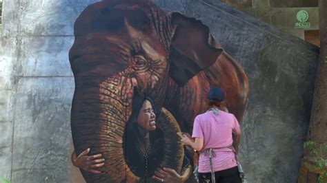 Amazing Elephant Mural Painting The Human Animal Connection