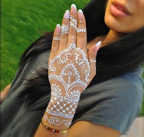 Very Attractive White Henna Designs Bored Art
