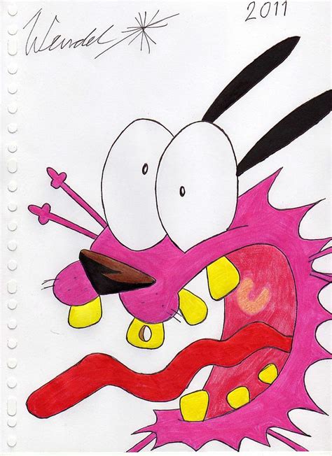 Courage The Cowardly Dog Drawing Cowardly Courage Dog Deviantart