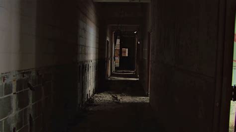 Scary Hallway In Abandoned Building Stock Footage Sbv 300128545
