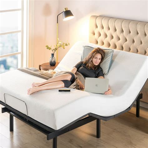 Zinus Jared Upholstered Adjustable Bed Base Bed Frame Queen Walmart