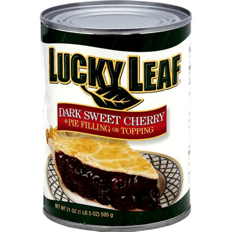 lucky leaf premium fruit filling and topping dark sweet cherry pie crusts and filling phelps market