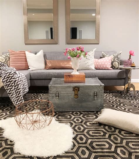 Modern Boho Basement Chic Living Room Design Boho