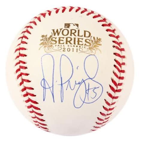 Albert Pujols Signed 2011 World Series Baseball