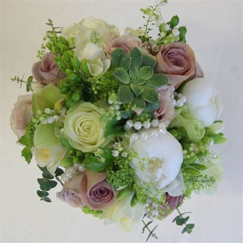 The Flower Magician Pale Green And Vintage Wedding Bouquet Vintage
