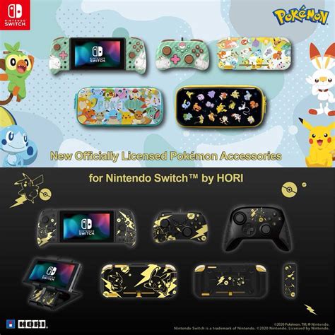 Nintendo Y Hori Traerán Muy Pronto Accesorios Oficiales De Pokémon Para La Nintendo Switch