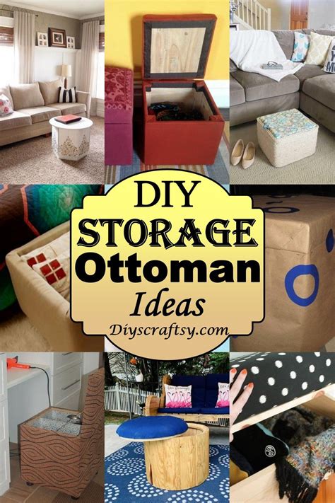 DIY Storage Ottoman Ideas You Can Make Easily DIYS Craftsy Ottoman Ideas Wood Ottoman Diy