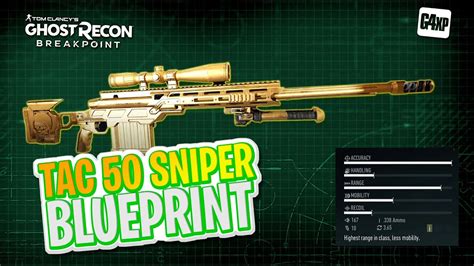 Ghost Recon Breakpoint Tips And Tricks Tac 50 Sniper Blueprint